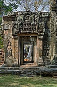 Banteay Kdei temple - fronton of the east gopura III.